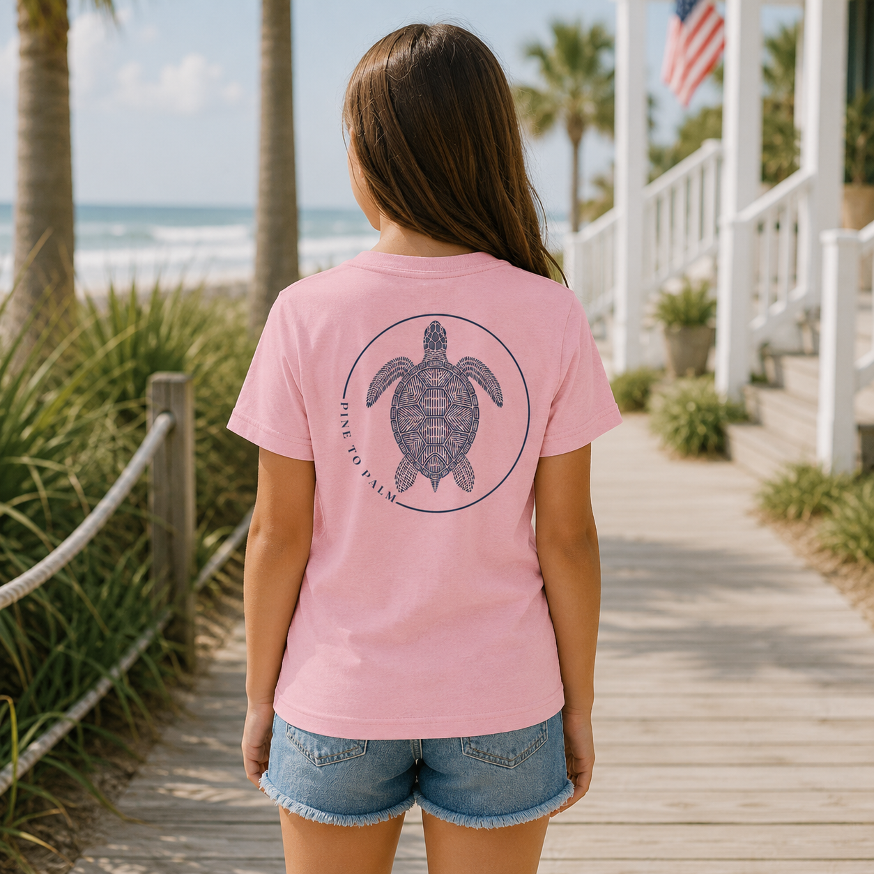 Girl's Sea Turtle Tee